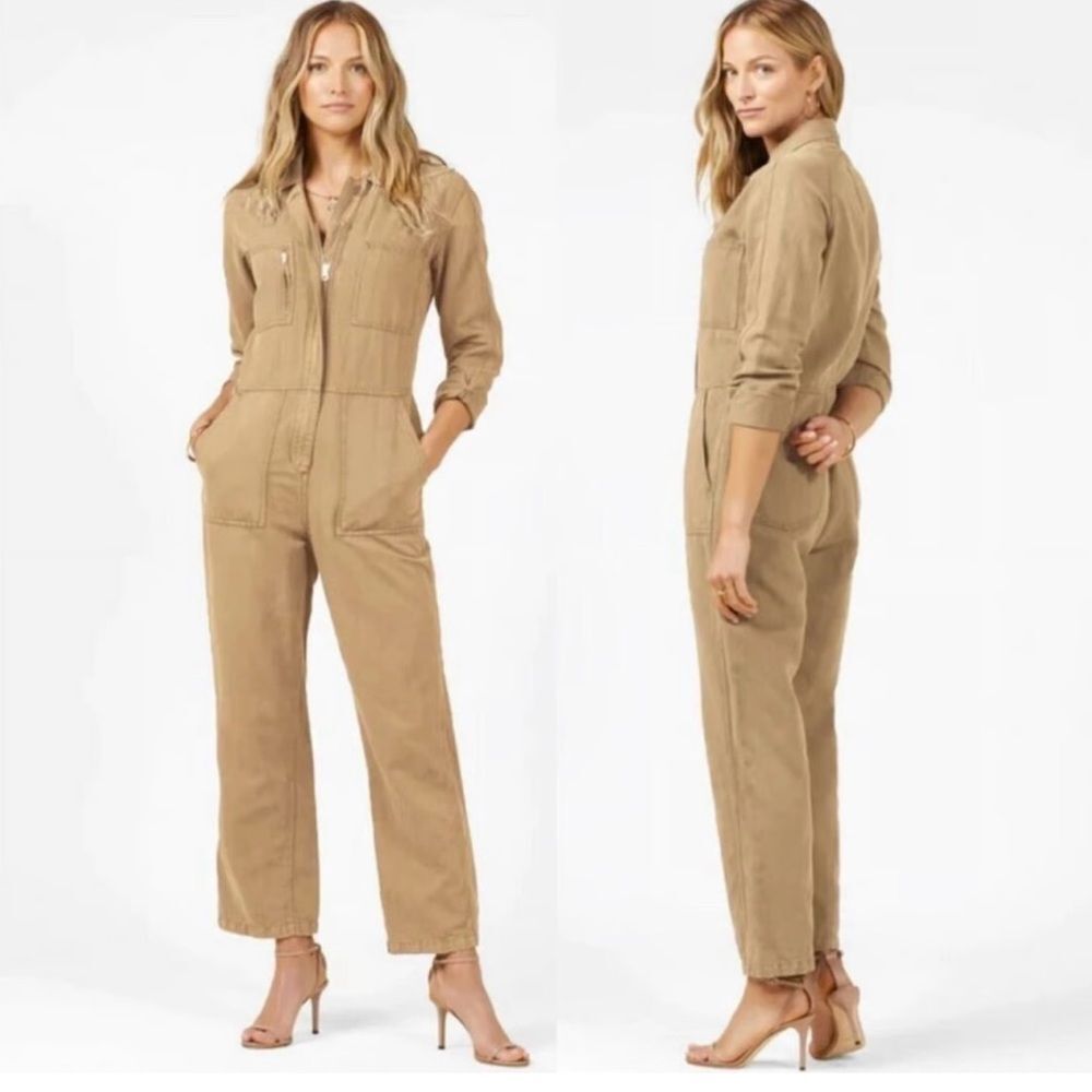 Outerknown Women's Tan Utility Jumpsuit